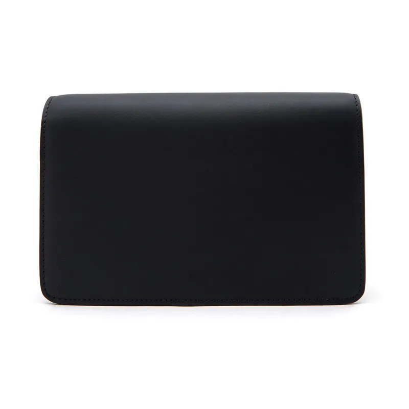 FENDI Calf Suede Crossbody Bag Shoulder Bag Women's Black-3