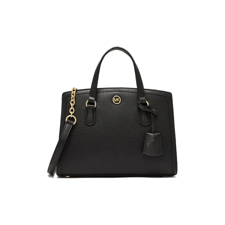 MICHAEL KORS Chantal Leather Shoulder Bag, Handbag Trumpets Women's Black-0
