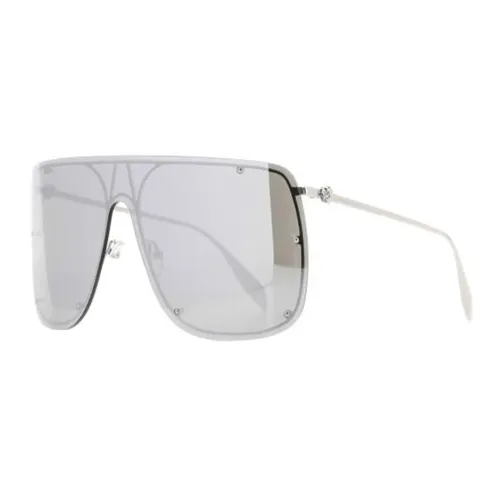 Alexander McQueen Rimless Oversized Pilot Frame Sunglasses