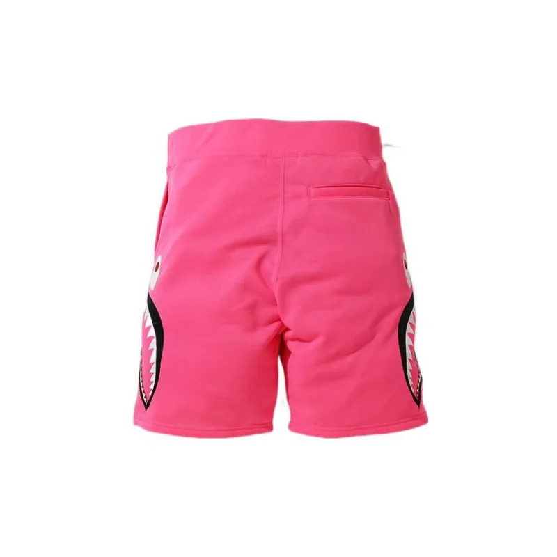 Bape A BATHING APE Neon Shark Sweat Shorts-5