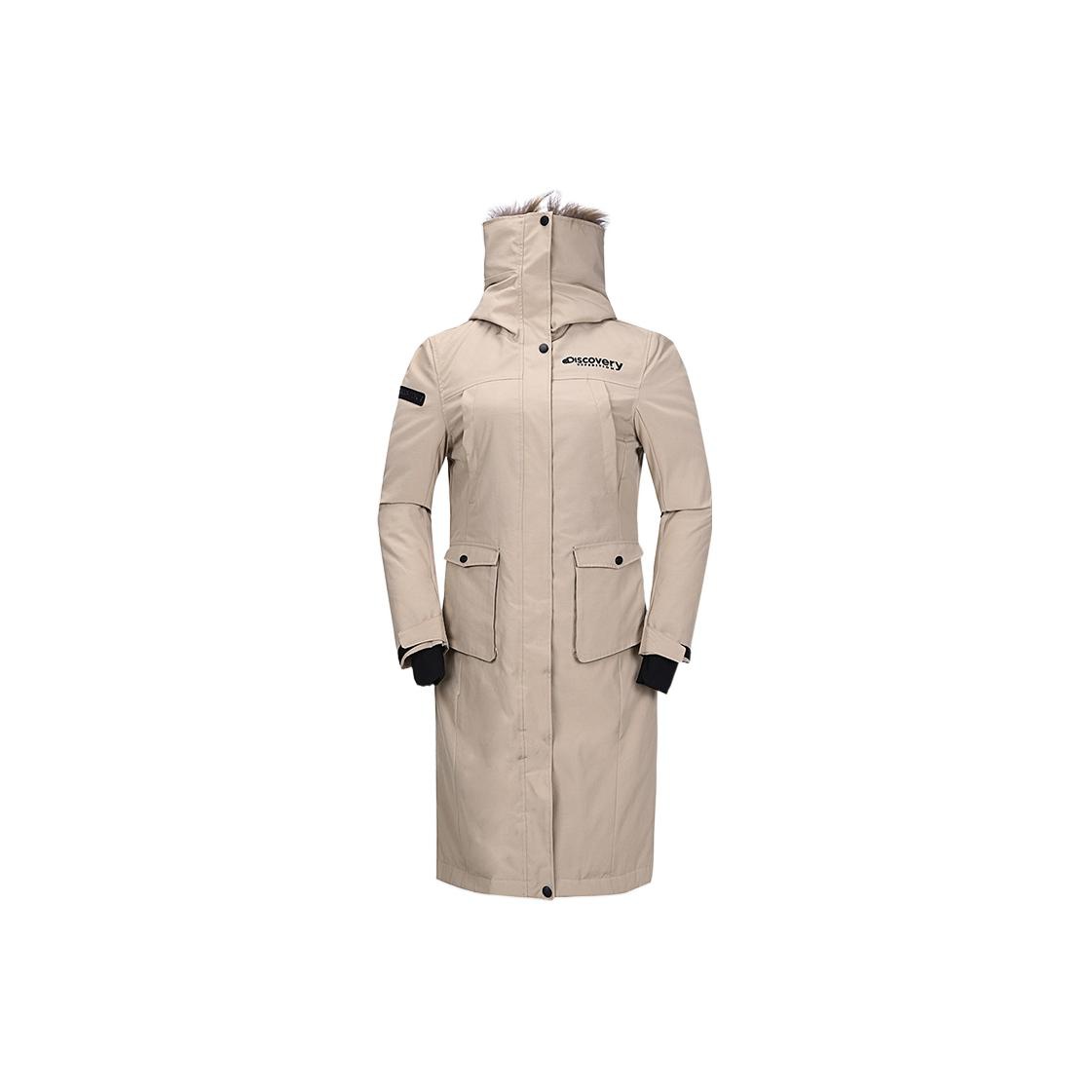 Discovery long padding jacket best sale