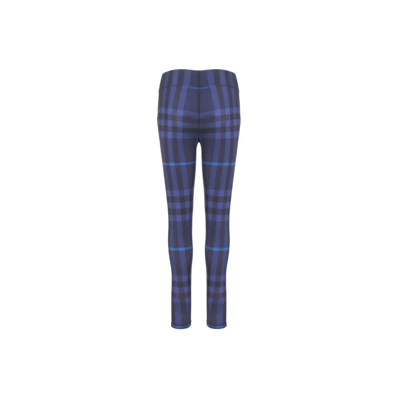 Burberry Madden Check Stretch Leggings 'Dark Charcoal Blue'-1