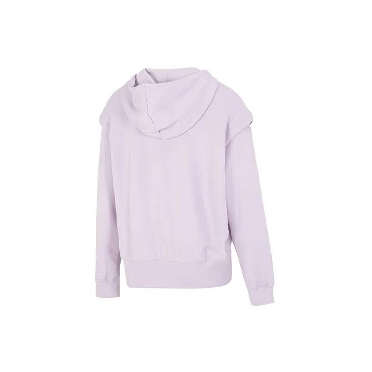 Nike Women'ss Letter Print Casual Hooded Sweatshirt Purple-1