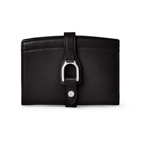 Polo Ralph Lauren Cow Leather Card Holder Women's Black