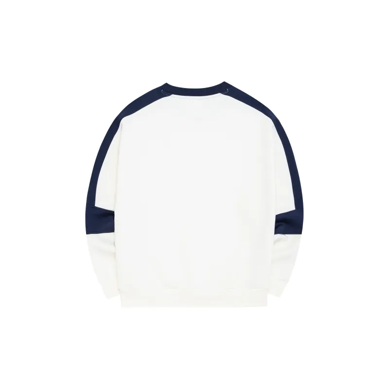 Erke Crew Neck Sweatshirt Spring Fall Women's Glacier White-1