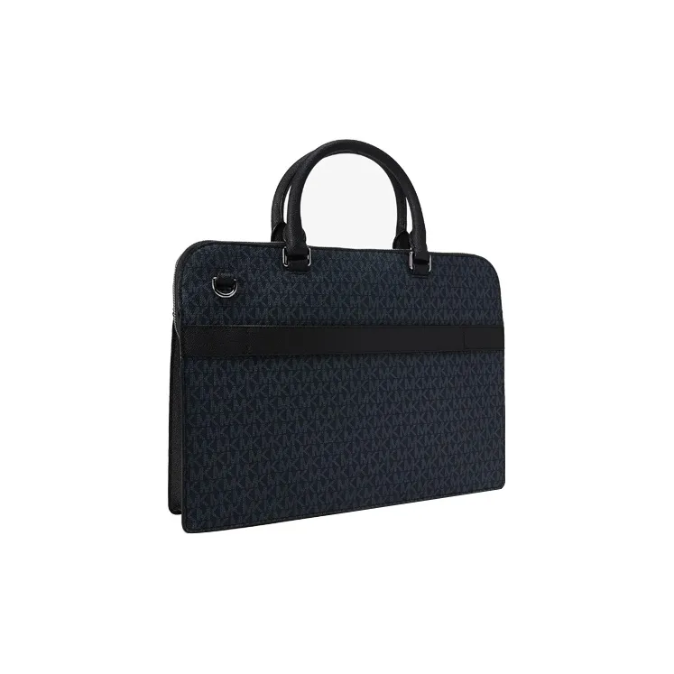 MICHAEL KORS MK Cooper Artificial Leather One Shoulder Handbag Briefcase Large Size Men's Marine Blue-2