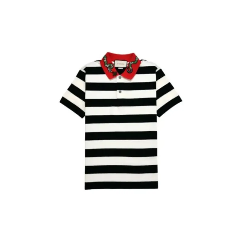 GUCCI T-Shirts Men Black/White-0
