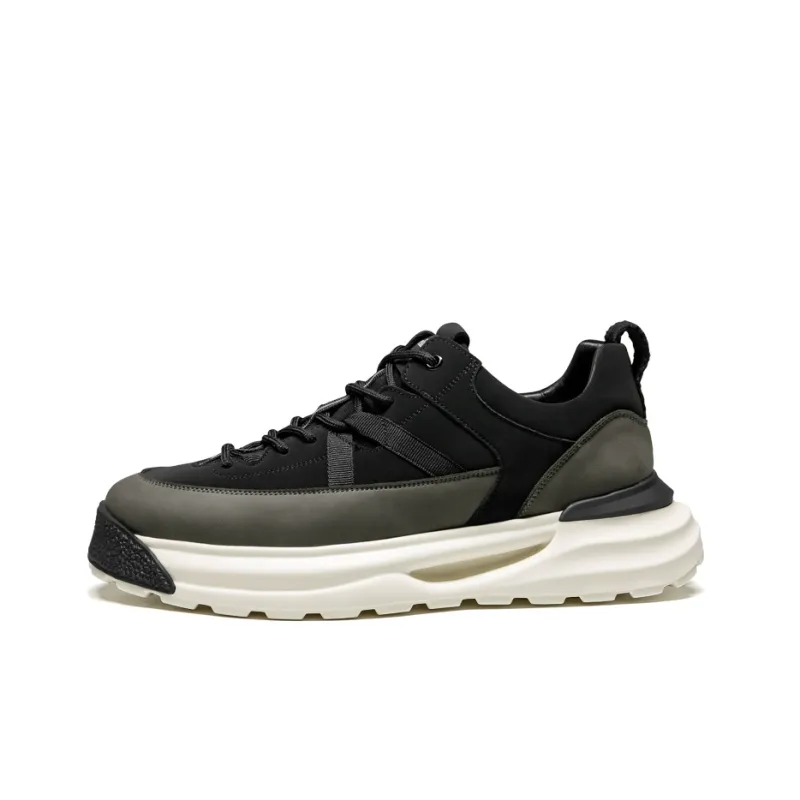 LEAVELAND Casual Shoes Men Low Top Earth Yellow/Black-5