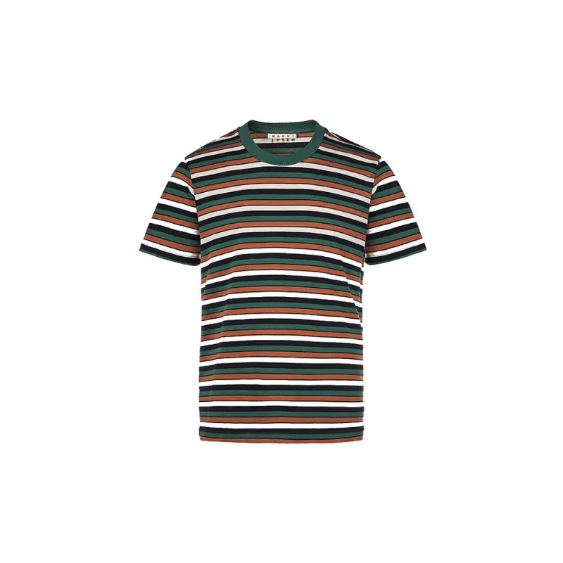 MARNI Striped Crew Neck T shirt-1