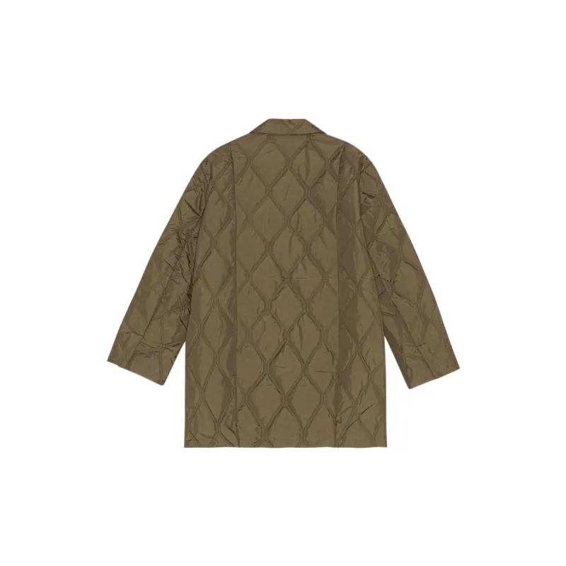 GANNI Diamond quilted Oversize Ripstop Jacket-1