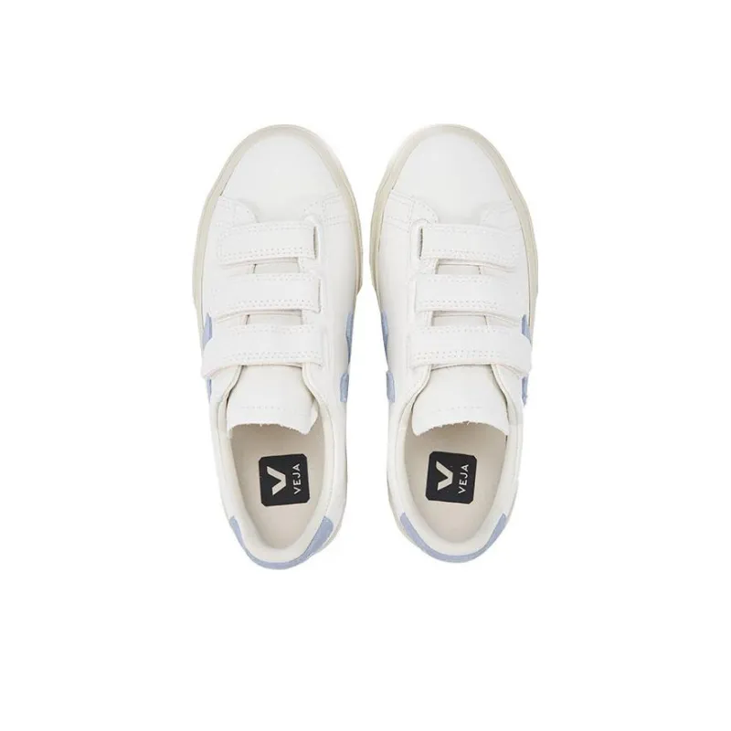 VEJA Recife Chromefree Leather 'White Steel'-4