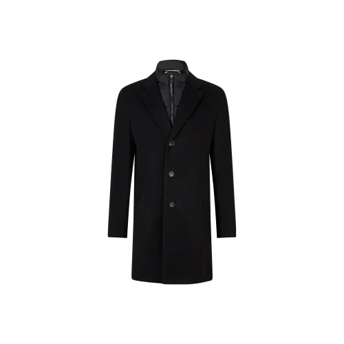 HUGO BOSS Coats Men Black