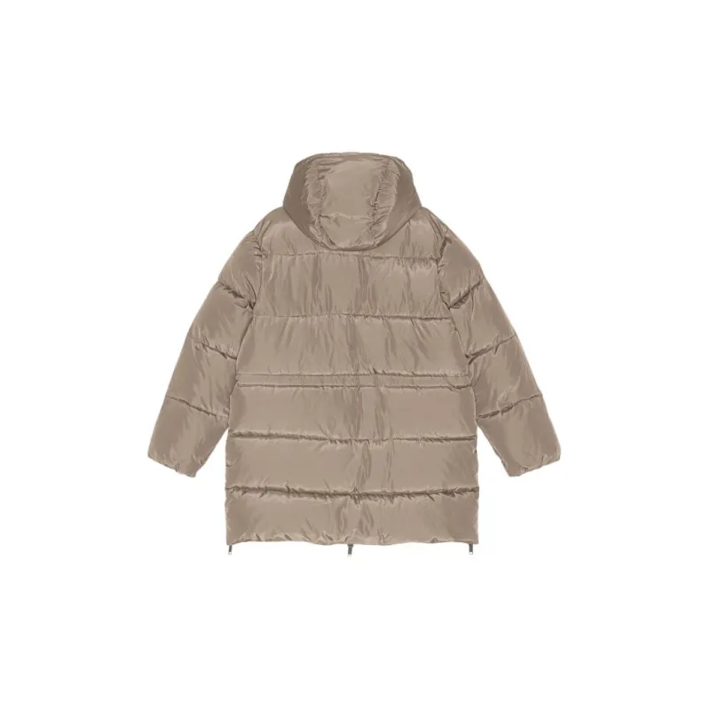 GANNI Tech Puffer Oversized Midi Jacket 'Phantom'-1