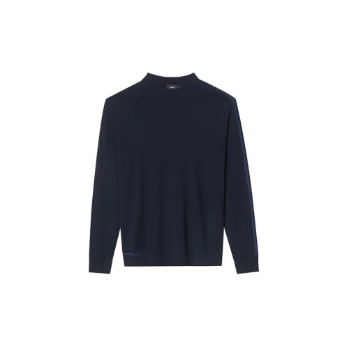 RARE Sweaters Men Navy Blue