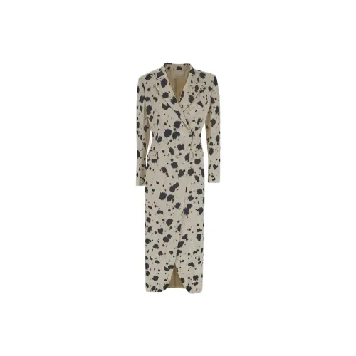 DRIES VAN NOTEN Long-Sleeved Dresses Women's Apricot Cream