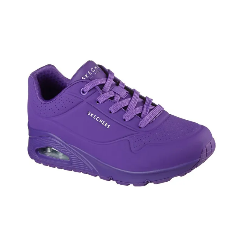 Skechers Uno Night Shades Cushioning Anti Slip And Wear Resistant Low Top Casual Shoes Women's Purple-2