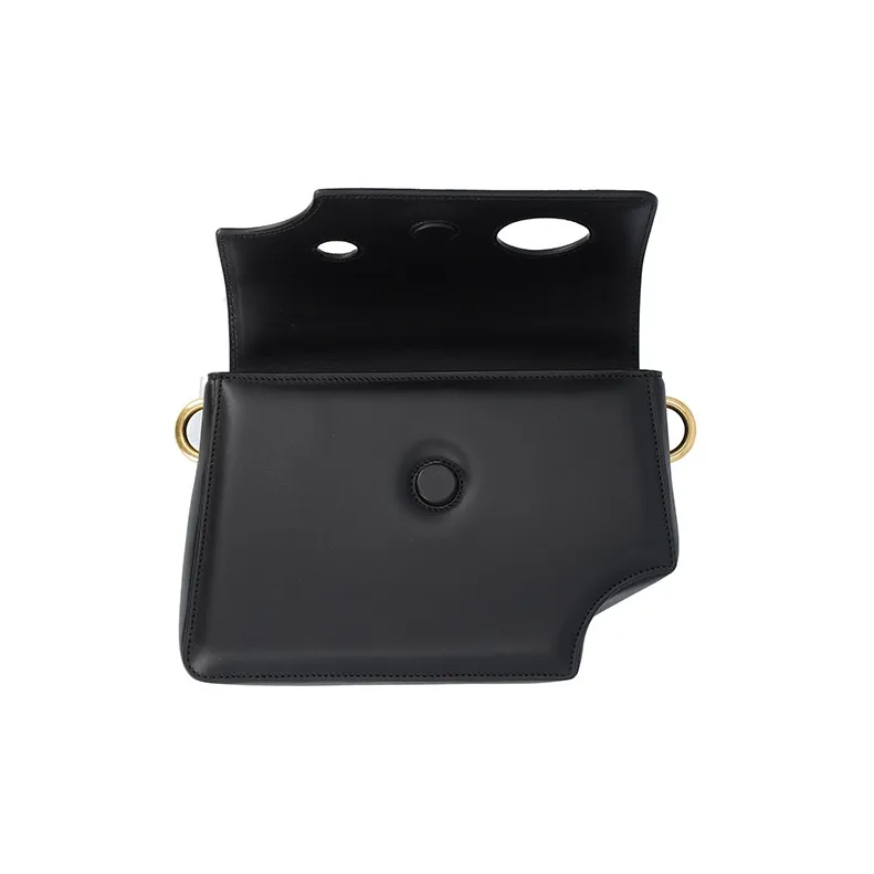 OFF WHITE Logo Print Shoulder Bag Black-4