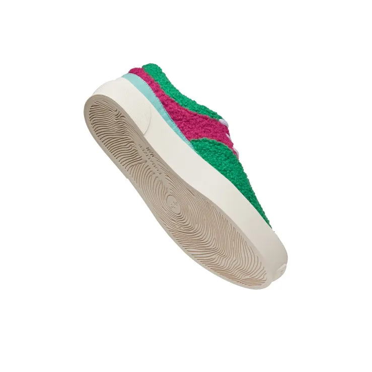 EQLZ EQUALIZER Fault Lo Anti-Slip Wear-Resistant Low-Top Skateboard Shoes Unisex Green Red Misprint-1