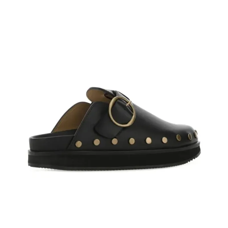ISABEL MARANT Closed Toe Slippers Women's Black-4