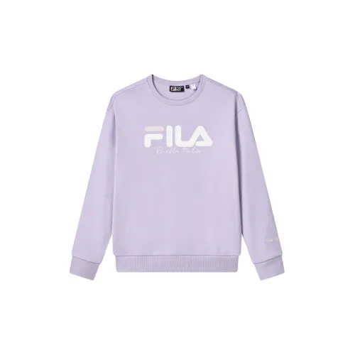 FILA Sweatshirts Unisex Thin Purple