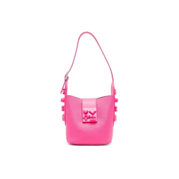 CL LUBOTING Grain Calfskin Handbag, Shoulder Bag Women's Fuchsia