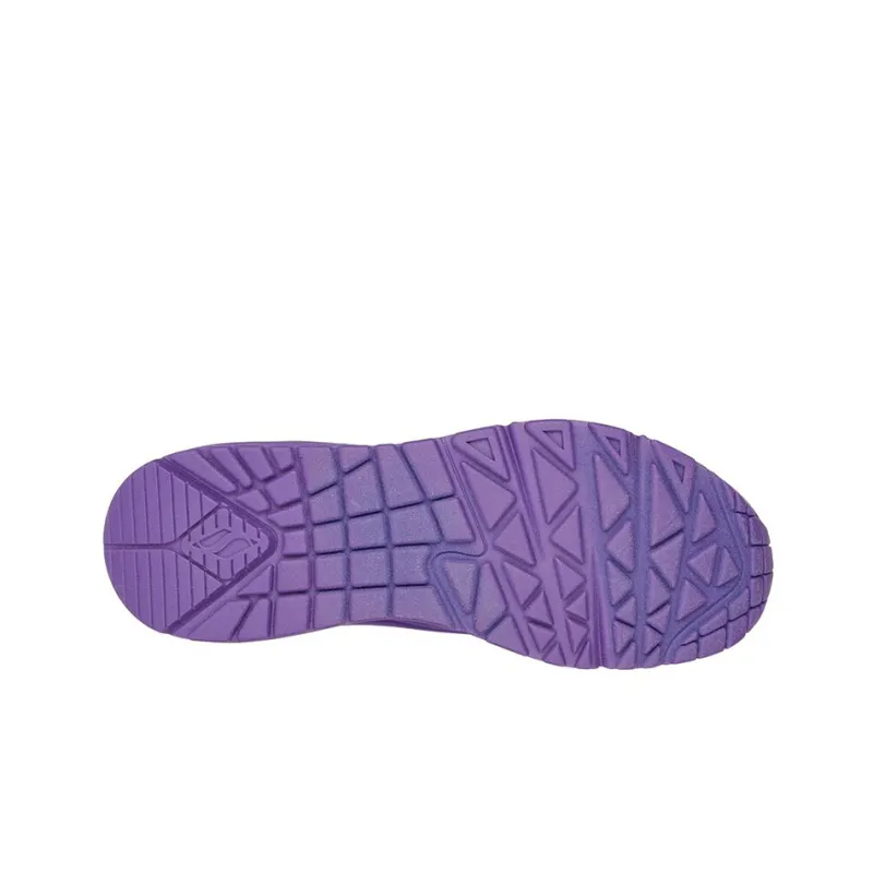 Skechers Uno Night Shades Cushioning Anti Slip And Wear Resistant Low Top Casual Shoes Women's Purple-4