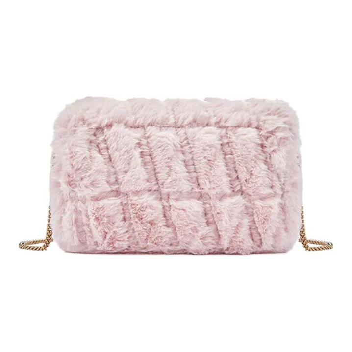 VERSACE Virtus Polyester Crossbody Bag Shoulder Bag Women's Pink-1