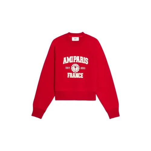 AMIPARIS Sweatshirts Unisex Red