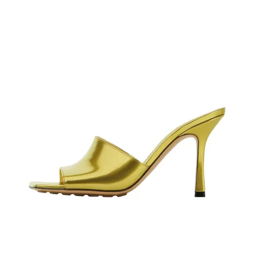 Bottega Veneta Stretch Open Toe Heeled Mules Women's