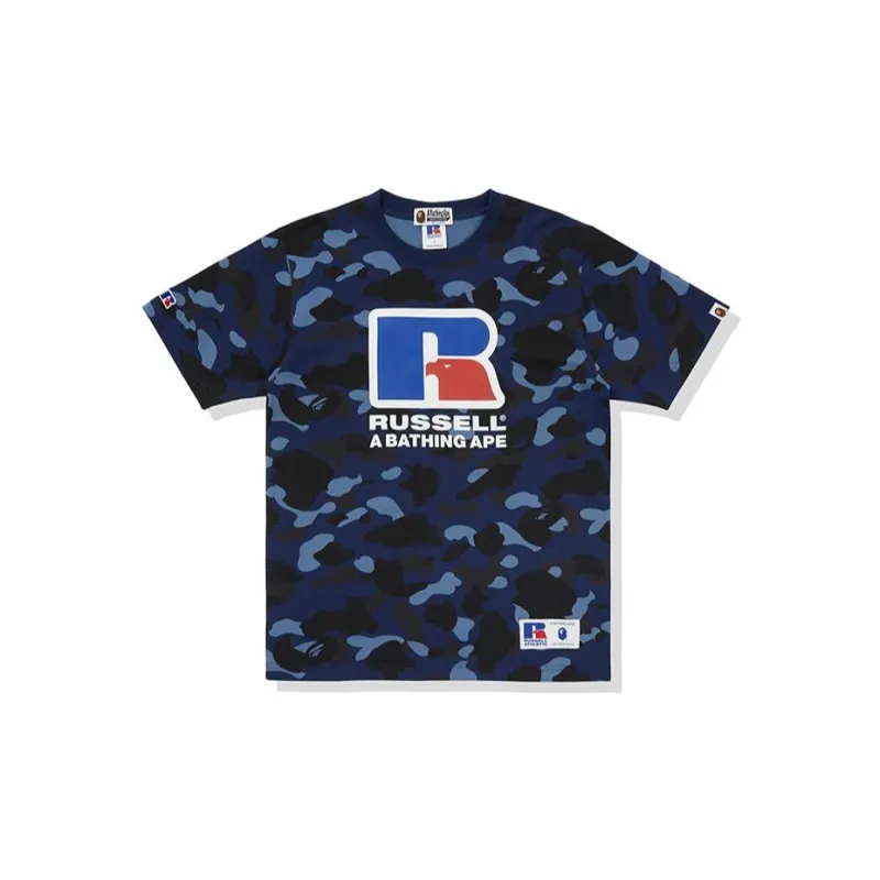 Bape X Russell Color Camo Tee-2