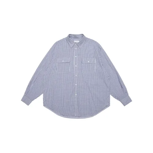 URBAN STANDARD Shirts Men Blue/White Check