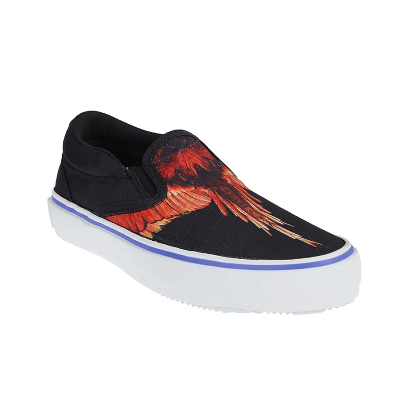 MARCELO BURLON COUNTY OF MILAN Low Top Stylish Skateboarding Shoes Men's Black-2