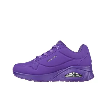 Skechers Uno Night Shades Cushioning Anti Slip And Wear Resistant Low Top Casual Shoes Women's Purple
