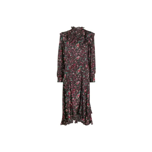 ISABEL MARANT ETOILE Long-Sleeved Dresses Women's Dark Red