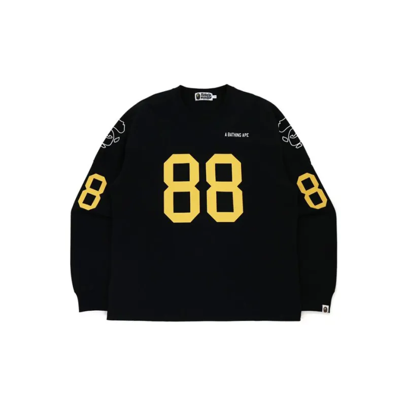 Bape Relaxed Fit Football L/S Tee-0