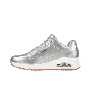 Skechers Uno - Aluminiferous Cushioning Anti-Slip And Wear-Resistant Low-Top Sports Casual Shoes Women's Silver