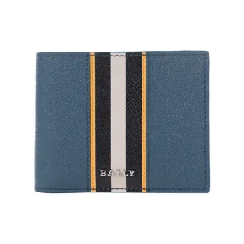 BALLY Wallet Small Size Unisex Jadeite Blue