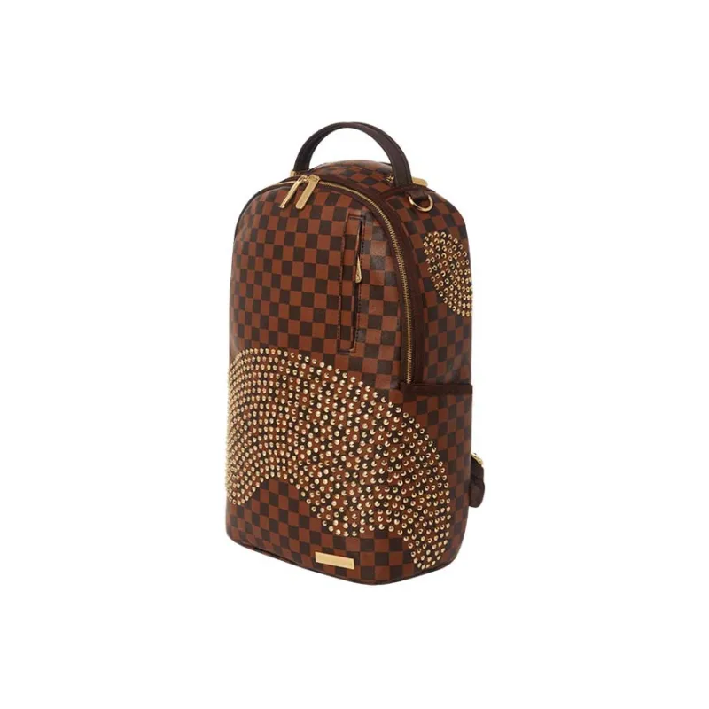 SPRAYGROUND PVC Backpack Large Size Unisex Brown-1