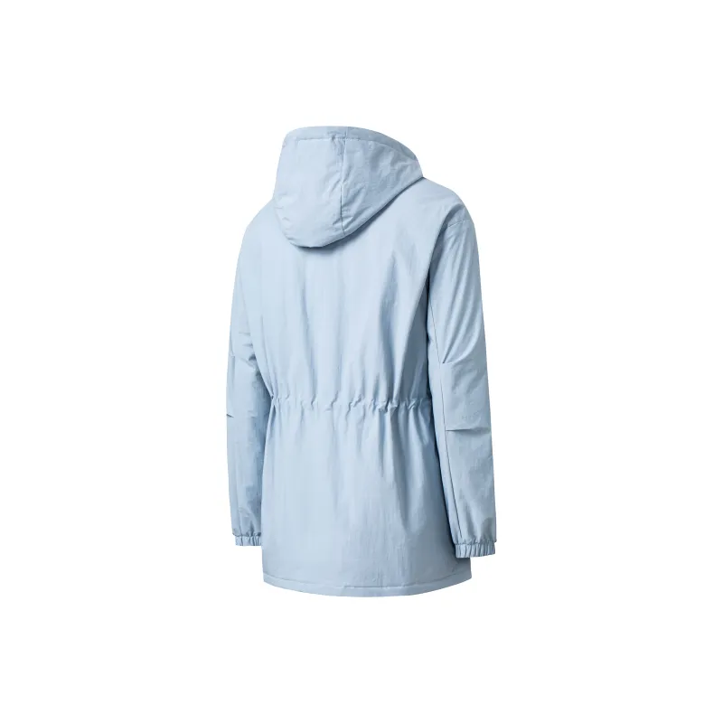 Erke Puffer Jacket Women's Plume Gray Blue-1