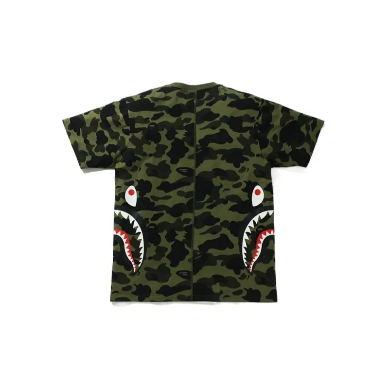 Bape 1st Camo Side Shark Tee-1