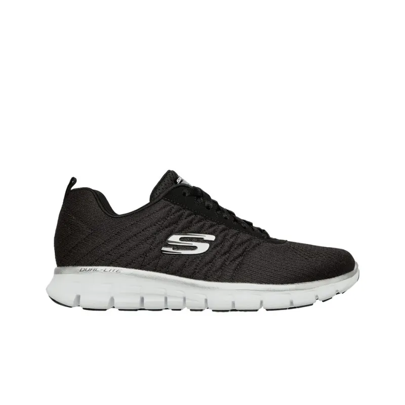 Skechers Synergy Cushioning Anti-Slip And Wear-Resistant Low-Top Sports Casual Shoes Women's Black White-1