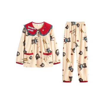 Gongdie Pajama Set Women's Apricot