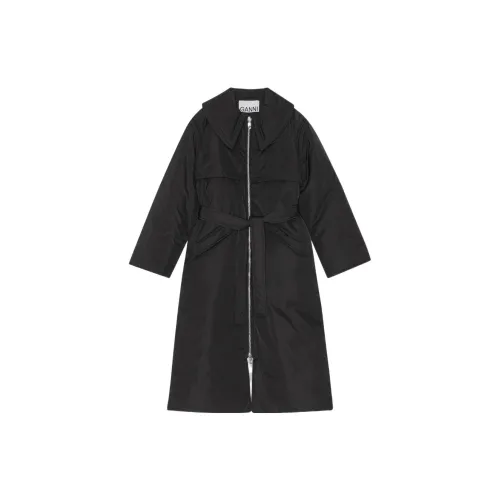 GANNI Coats Women's Black