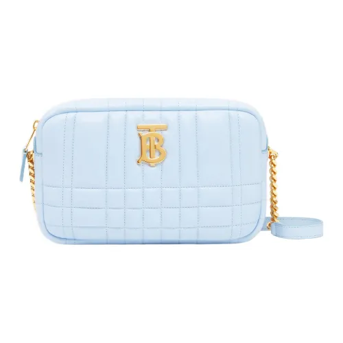 Burberry Lola Bag Lambskin Camera Bag, Shoulder Bag, Crossbody Bag Small Size Women's Light Blue