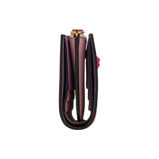 VERSACE Calfskin Wallet Women's Pink-1
