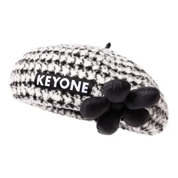 KEYONE Beret Women's Black White