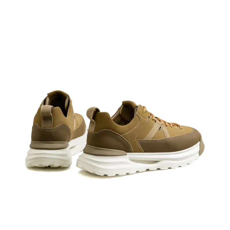 LEAVELAND Casual Shoes Men Low Top Earth Yellow/Black-2