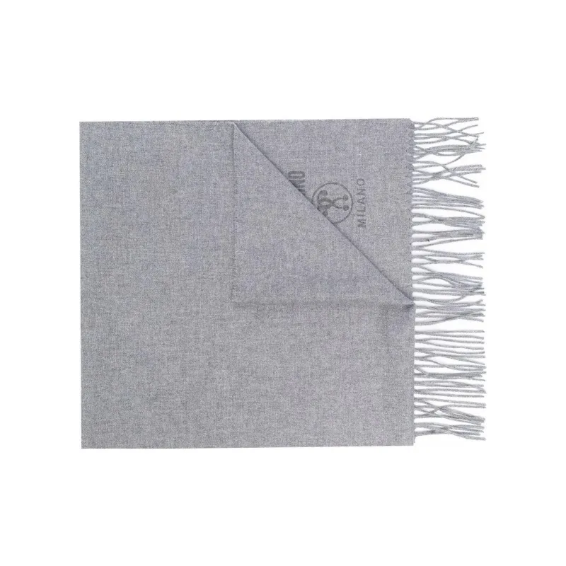 MOSCHINO Knit Scarves Men Gray-0