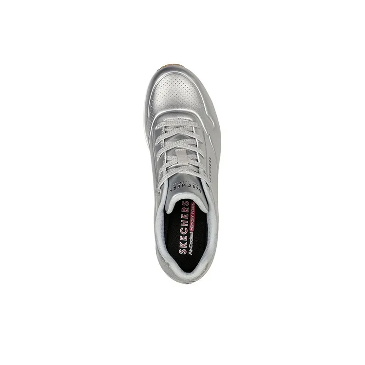 Skechers Uno - Aluminiferous Cushioning Anti-Slip And Wear-Resistant Low-Top Sports Casual Shoes Women's Silver-3