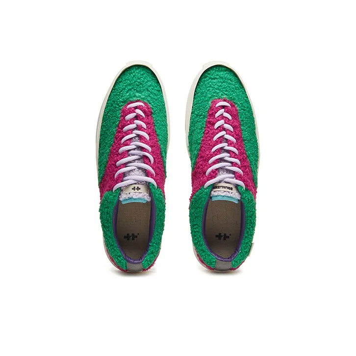 EQLZ EQUALIZER Fault Lo Anti-Slip Wear-Resistant Low-Top Skateboard Shoes Unisex Green Red Misprint-3